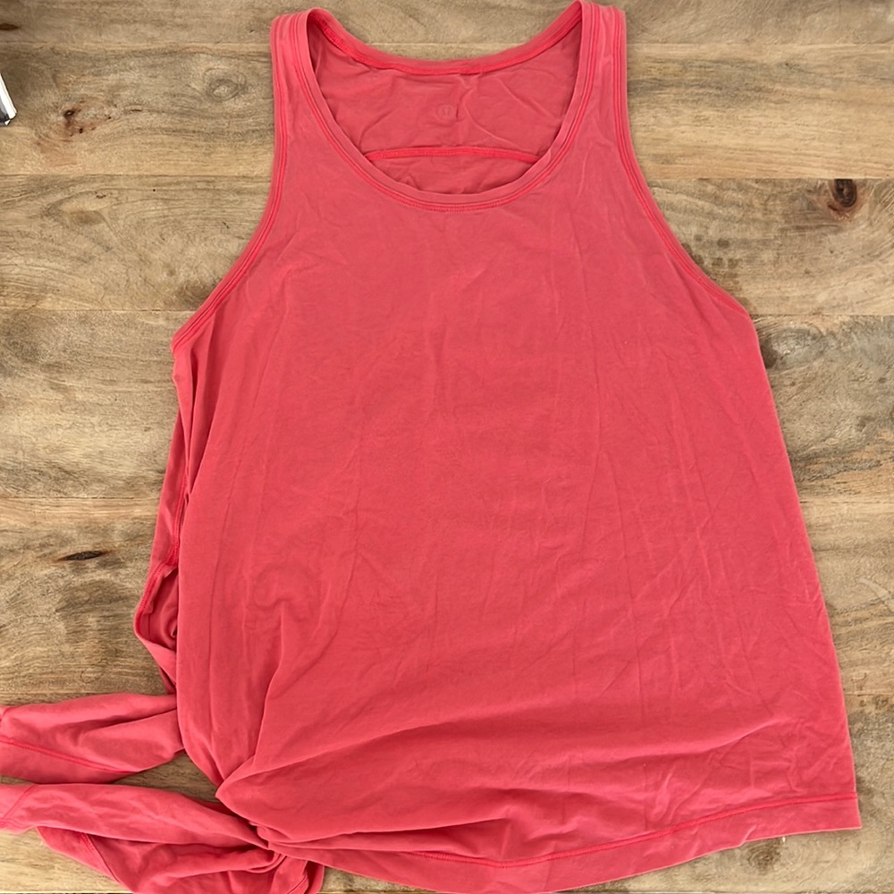 Lululemon tank top. Side ties